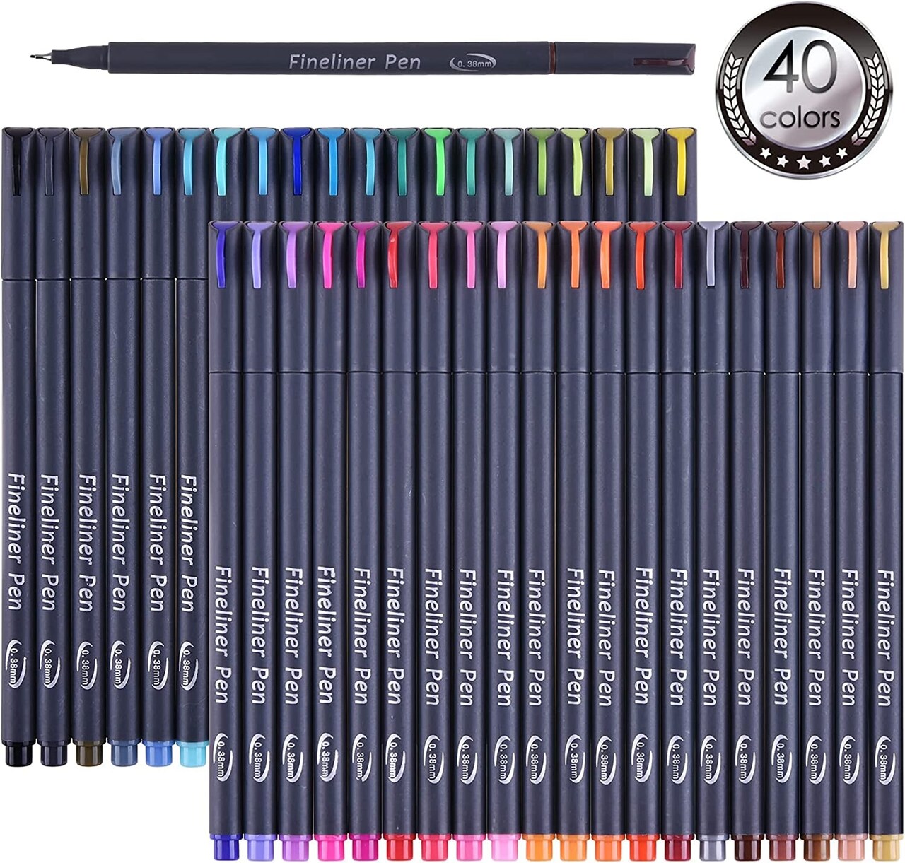 45 Pack Planner Pens Colored Pens, 40 Colors Drawing Pens with 5 Stencils,  Fineliners for Journal Planner Note Calendar Writing Coloring, Drawing &  Detailing School Office Art Supplies